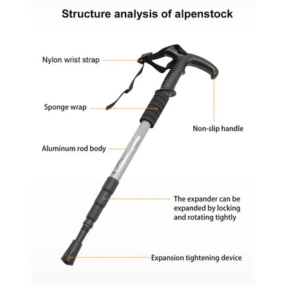 TrekPixin Lightweight Foldable Aluminum Hiking Pole