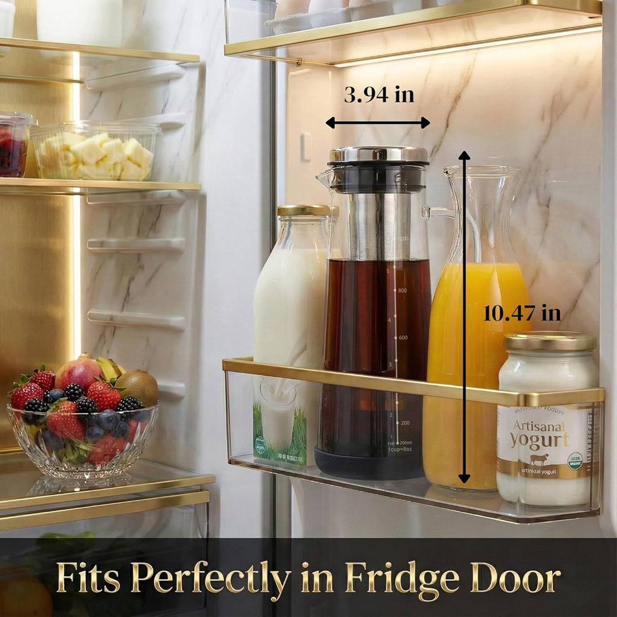 Twizzoly Airtight Cold Brew Coffee Maker - 1L Borosilicate Glass