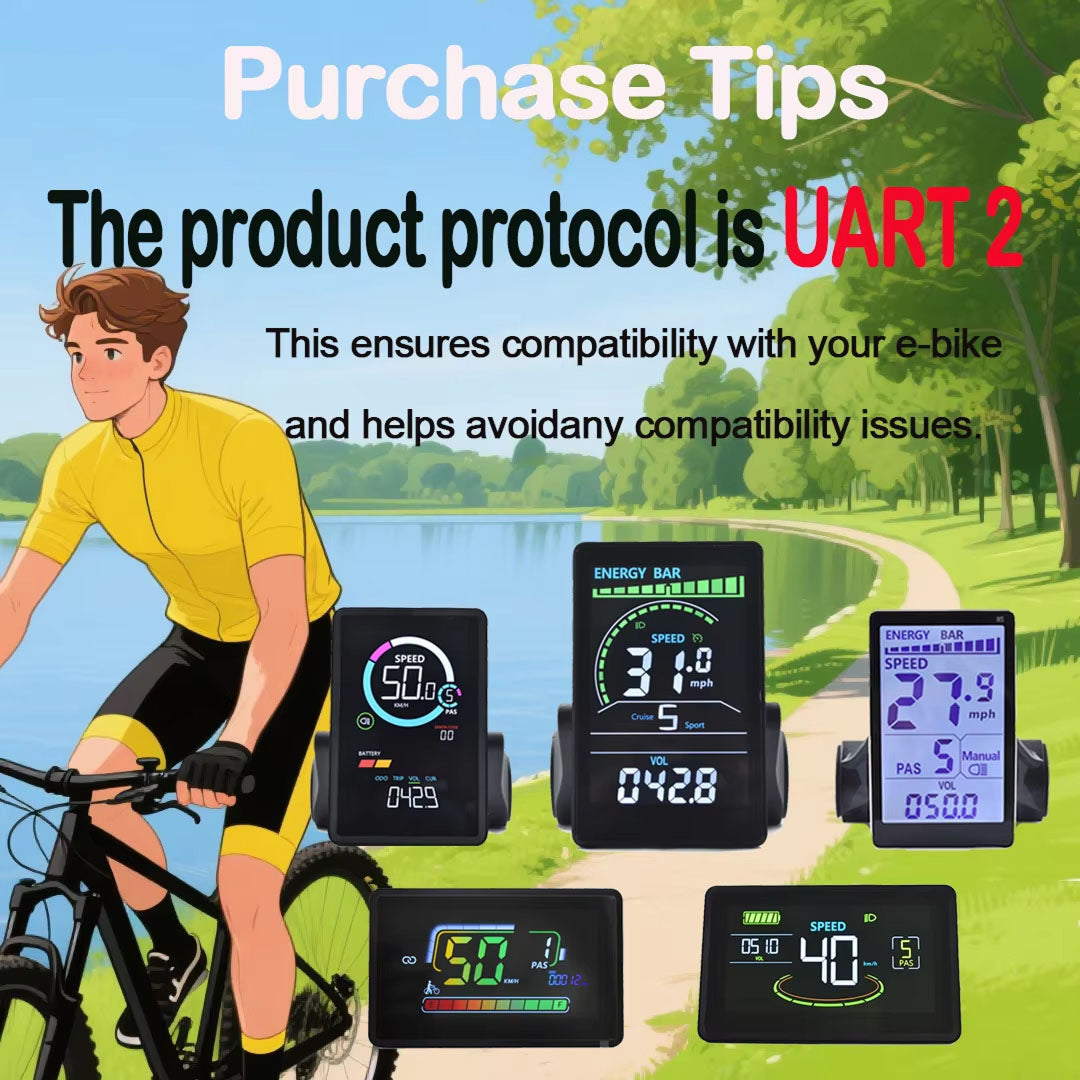 RossDoen E-Bike LCD Color Display Bike Computer
