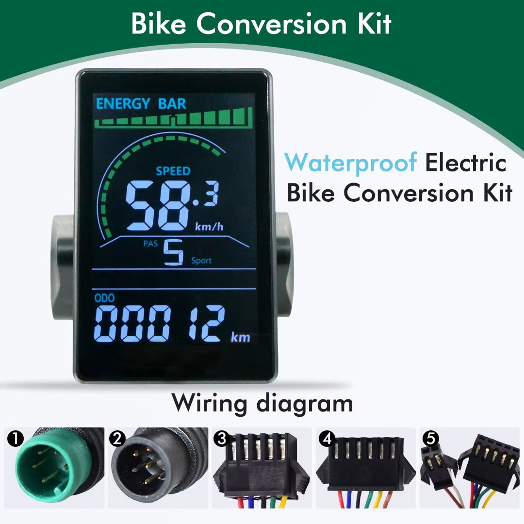 RossDoen E-Bike LCD Color Display Bike Computer