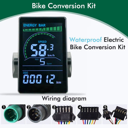 RossDoen E-Bike LCD Color Display Bike Computer