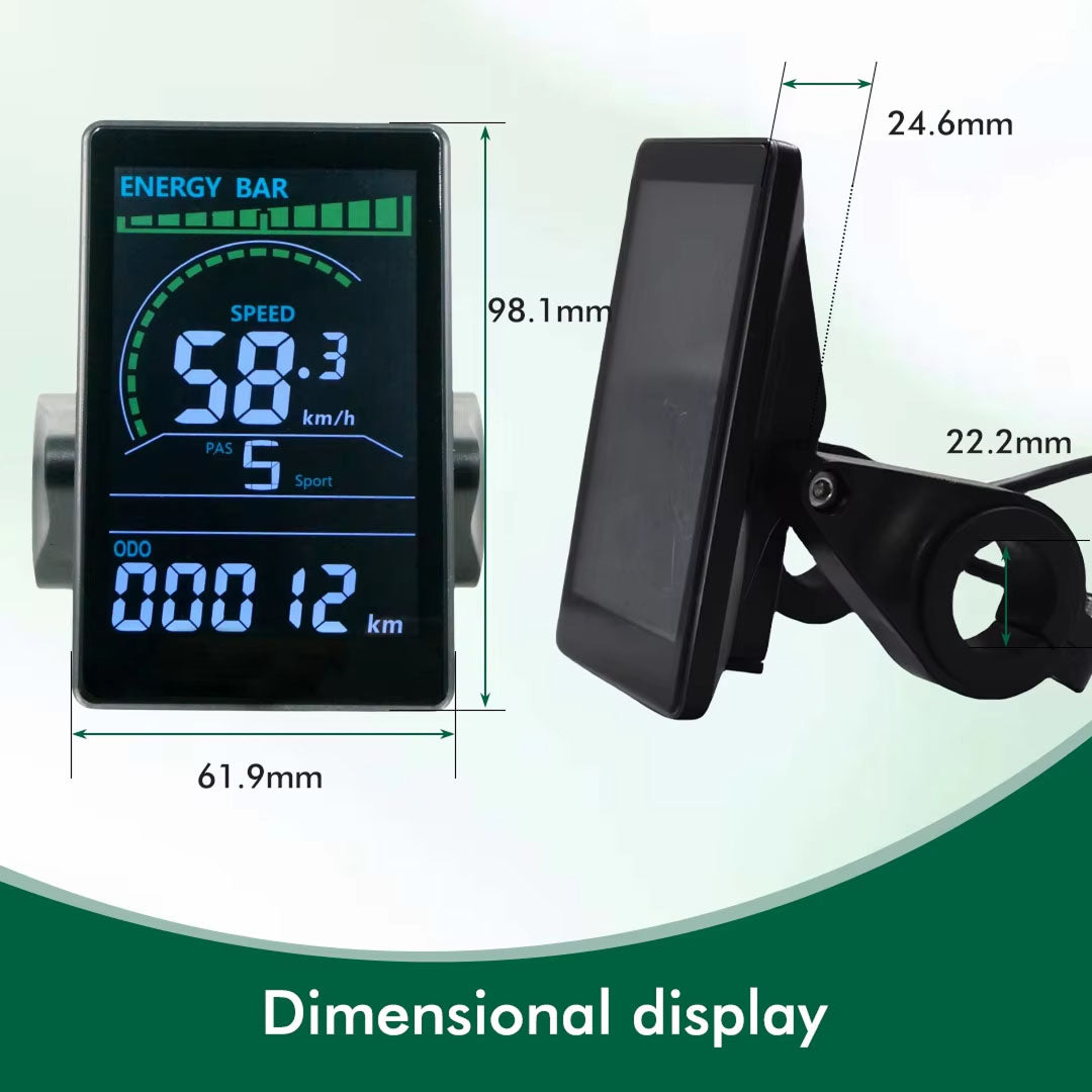 RossDoen E-Bike LCD Color Display Bike Computer