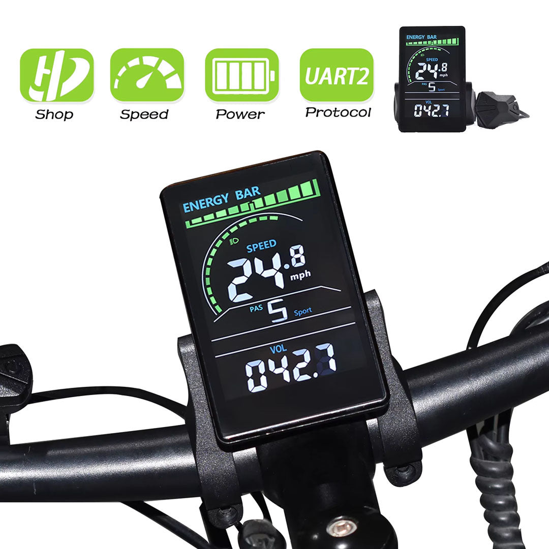 RossDoen E-Bike LCD Color Display Bike Computer