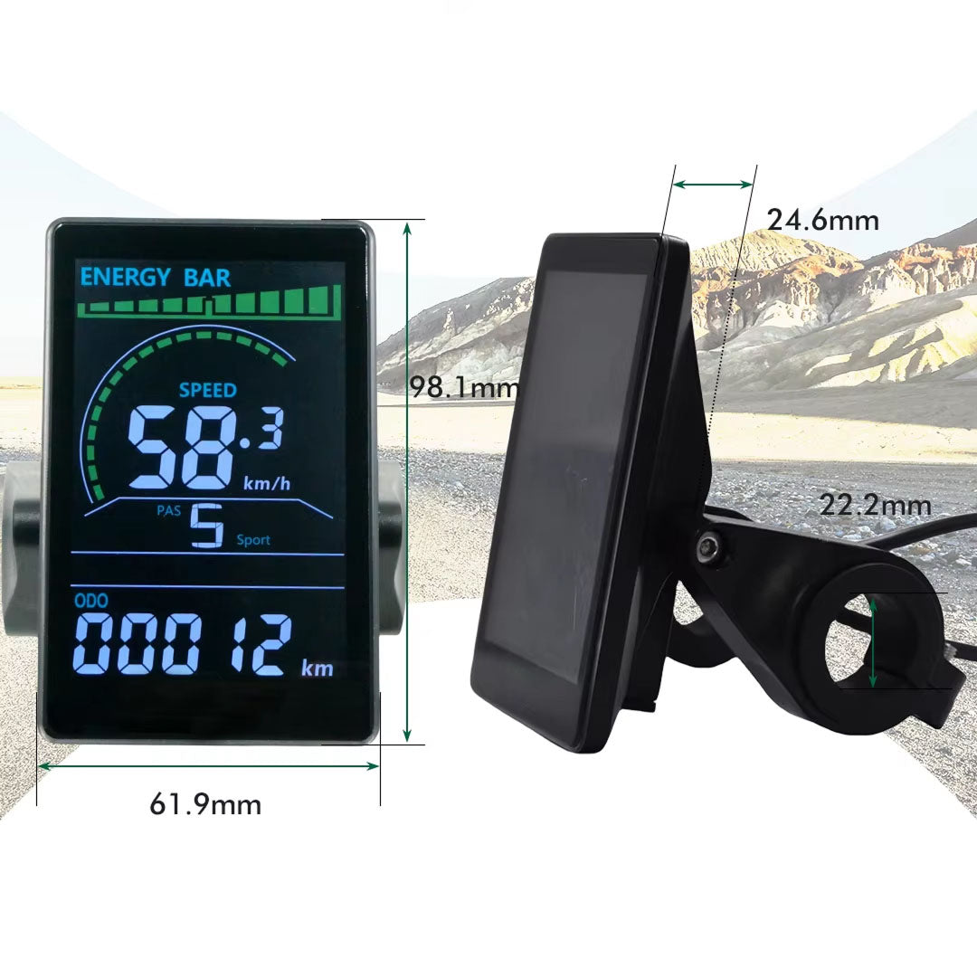 RossDoen E-Bike LCD Color Display Bike Computer