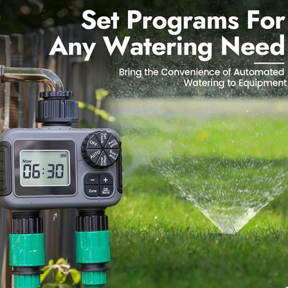 ViGratix Dual-Zone Smart Irrigation Controller with Rain Delay