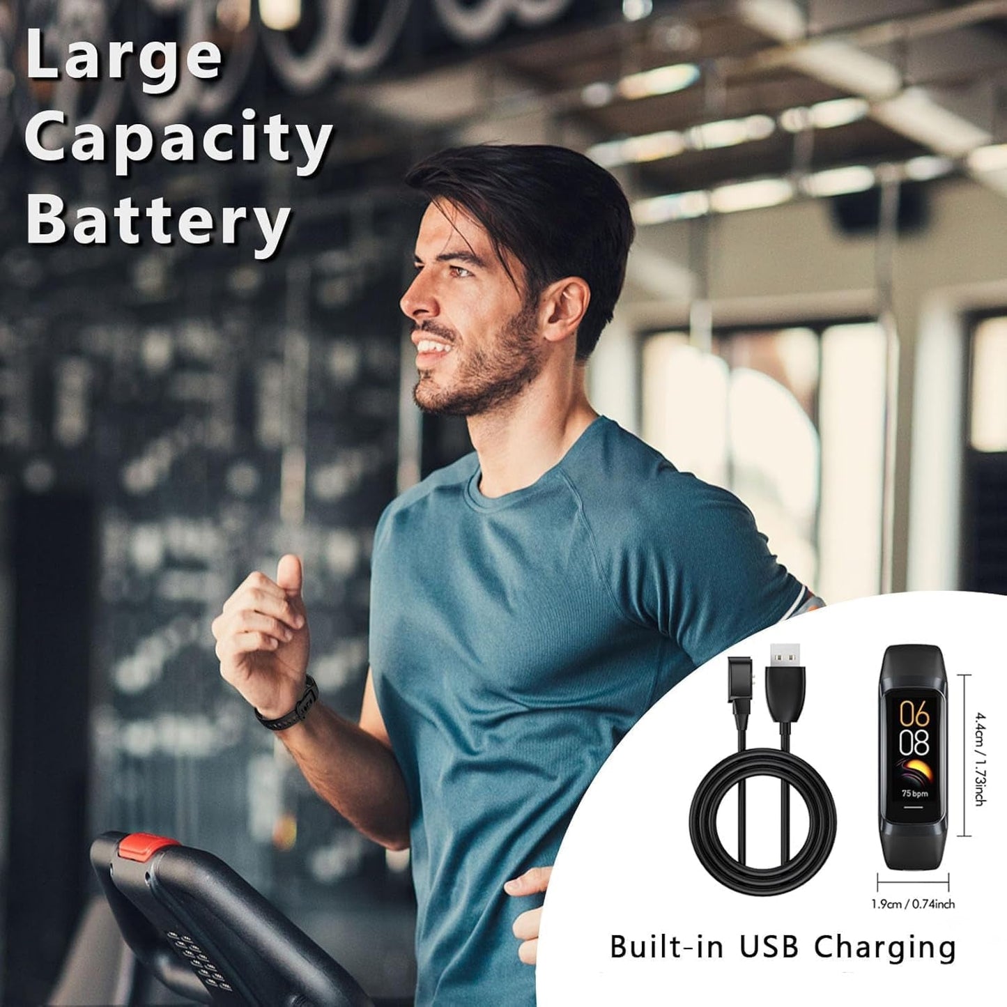 VigoEvo Smart Fitness Tracker – 1.1" AMOLED HD Display, Medical-Grade Sensors & 7-Day Battery