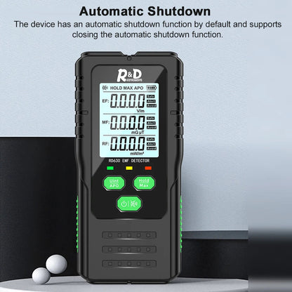 VisZelie 3-in-1 EMF RF EF Radiation Detector Meter