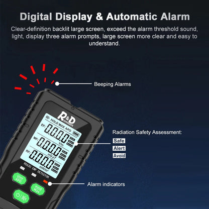 VisZelie 3-in-1 EMF RF EF Radiation Detector Meter