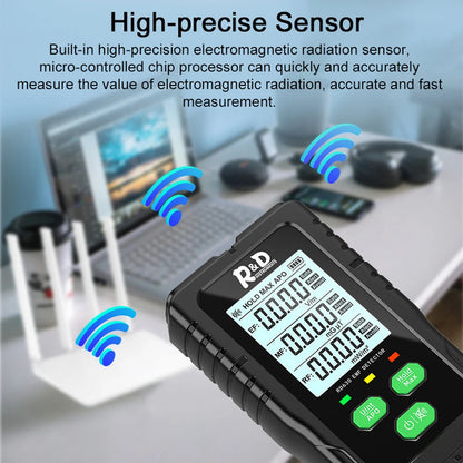 VisZelie 3-in-1 EMF RF EF Radiation Detector Meter