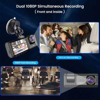 VisiDryve 3-Channel 1080P Wireless Dashcam with Night Vision