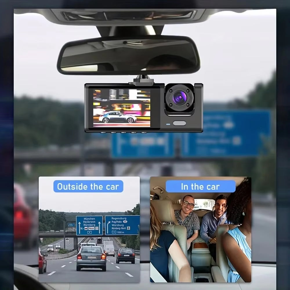 VisiDryve 3-Channel 1080P Wireless Dashcam with Night Vision