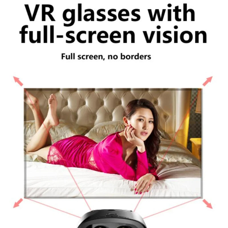 VisorXki 120° Wide-Angle VR Headset for 5-7 Inch Smartphones
