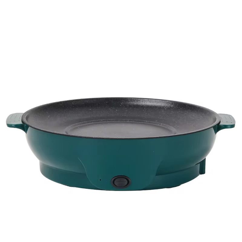 VixKilet Non-Stick Electric Skillet – Hot Pot Dual Power Control & Safety Auto-Shutoff Protection