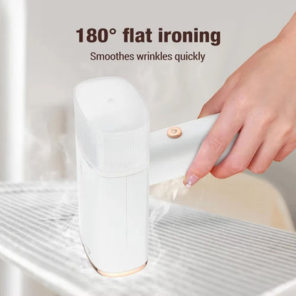 WandixStim 1000W Foldable Travel Steamer – 40s Rapid Heat-Up, Dual Angle Ironing & Stainless Panel