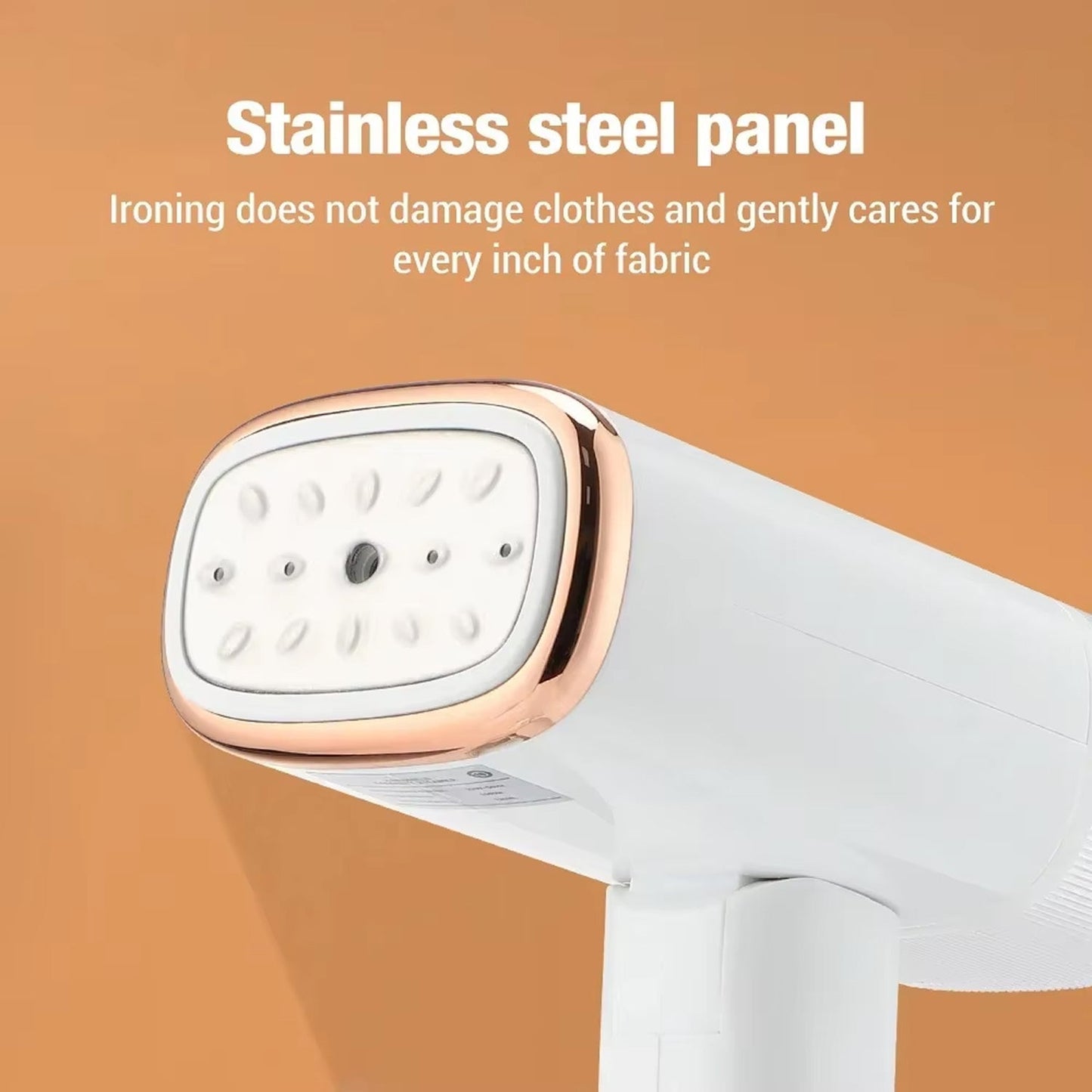WandixStim 1000W Foldable Travel Steamer – 40s Rapid Heat-Up, Dual Angle Ironing & Stainless Panel