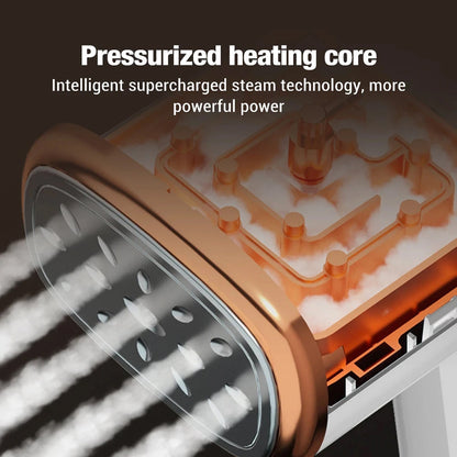 WandixStim 1000W Foldable Travel Steamer – 40s Rapid Heat-Up, Dual Angle Ironing & Stainless Panel