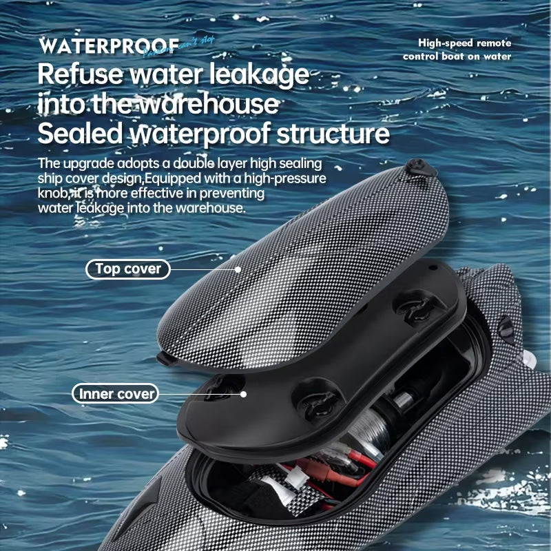 WaveUpix Jet RC Boat: 40KM/H High-Speed Vortex Propulsion