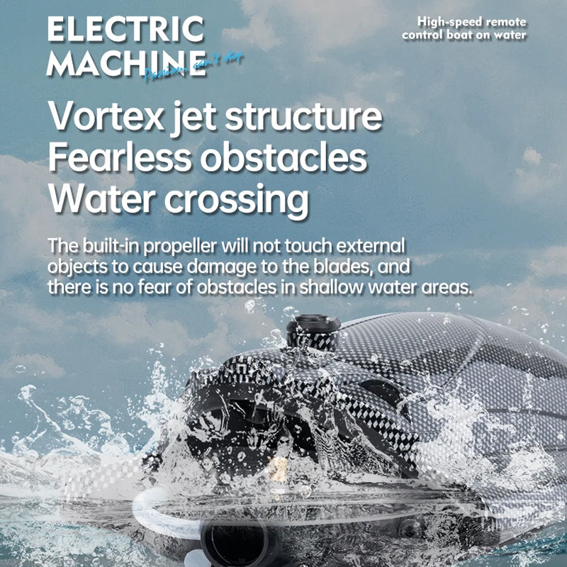 WaveUpix Jet RC Boat: 40KM/H High-Speed Vortex Propulsion