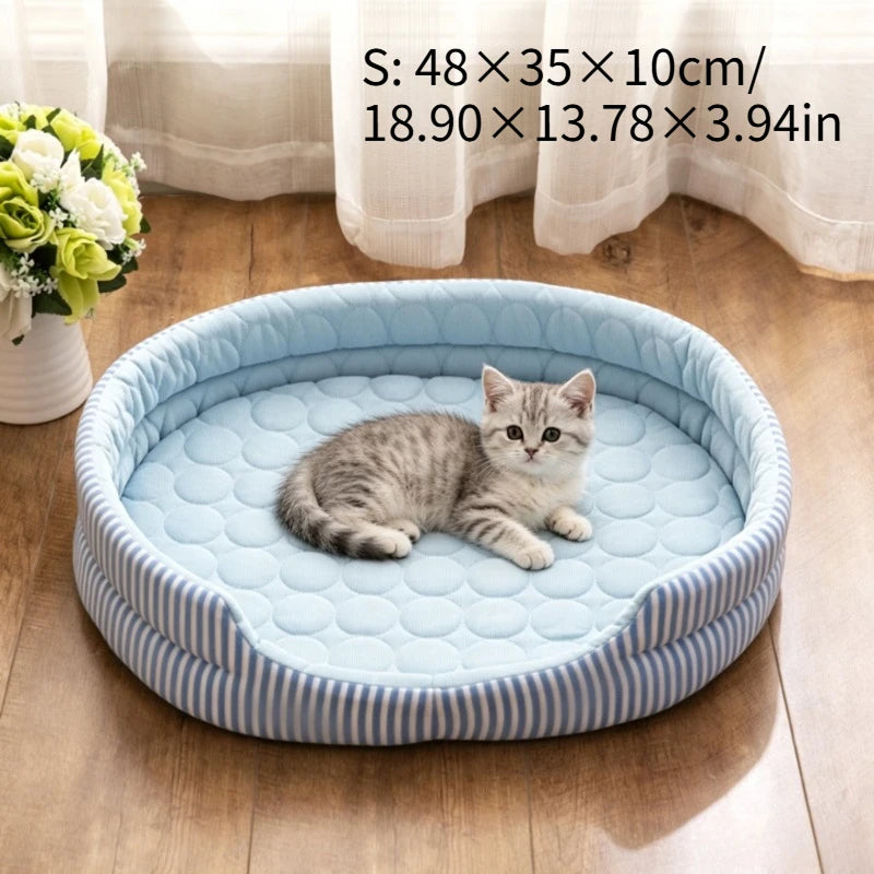 WelRigno Reversible Cooling Dog & Cat Bed - No Electricity Needed