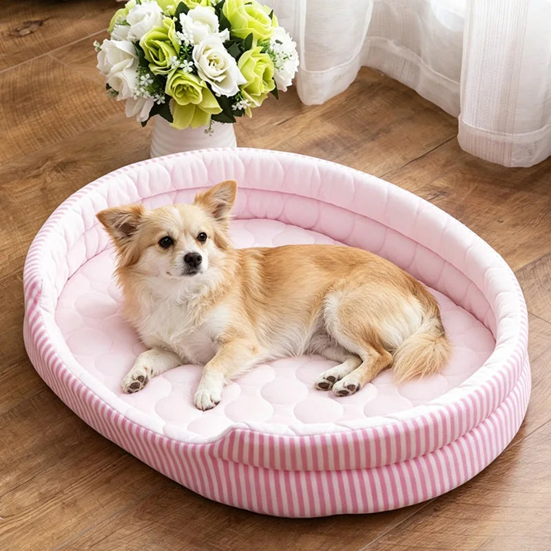 WelRigno Reversible Cooling Dog & Cat Bed - No Electricity Needed