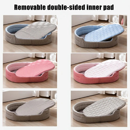 WelRigno Reversible Cooling Dog & Cat Bed - No Electricity Needed