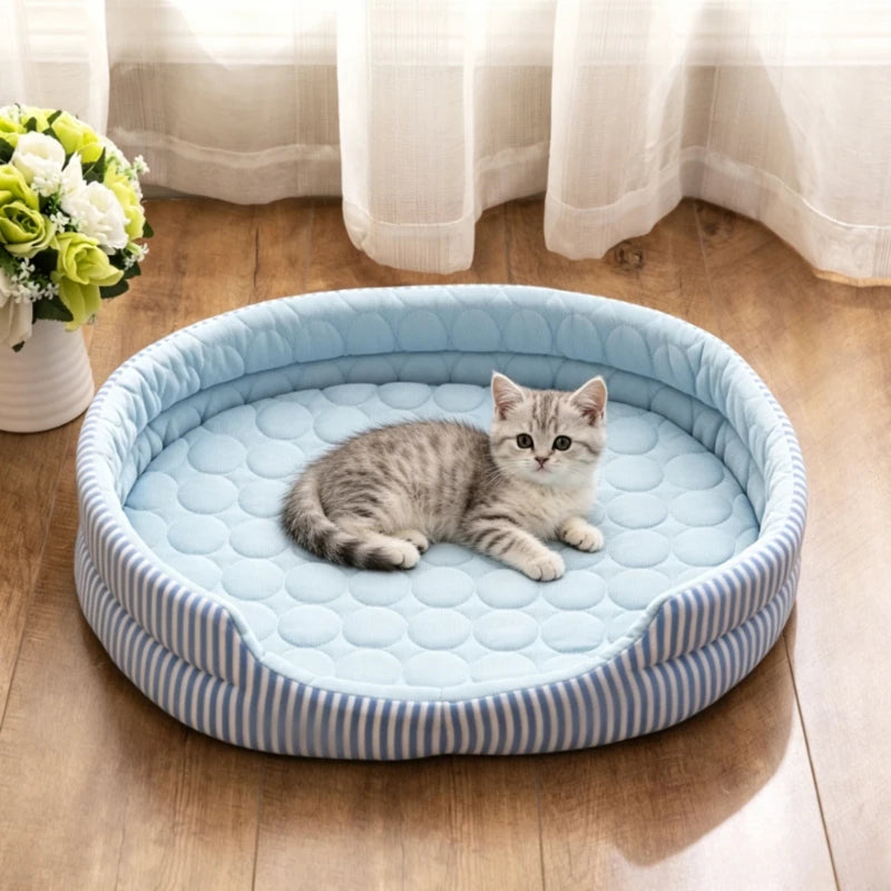 WelRigno Reversible Cooling Dog & Cat Bed - No Electricity Needed