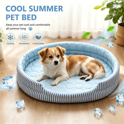 WelRigno Reversible Cooling Dog & Cat Bed - No Electricity Needed