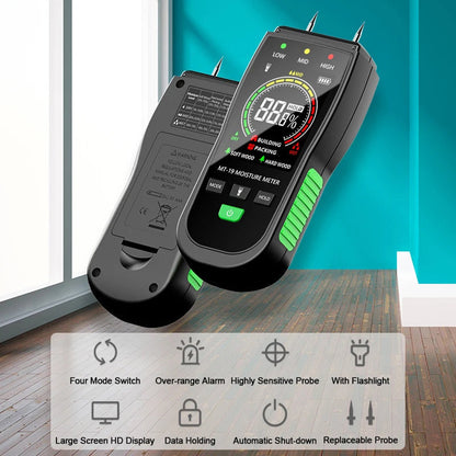 WomiTero Wood Moisture Meter ±0.5% Precision 4-Mode Sensor