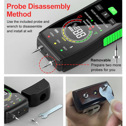 WomiTero Wood Moisture Meter ±0.5% Precision 4-Mode Sensor