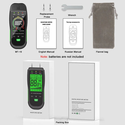WomiTero Wood Moisture Meter ±0.5% Precision 4-Mode Sensor