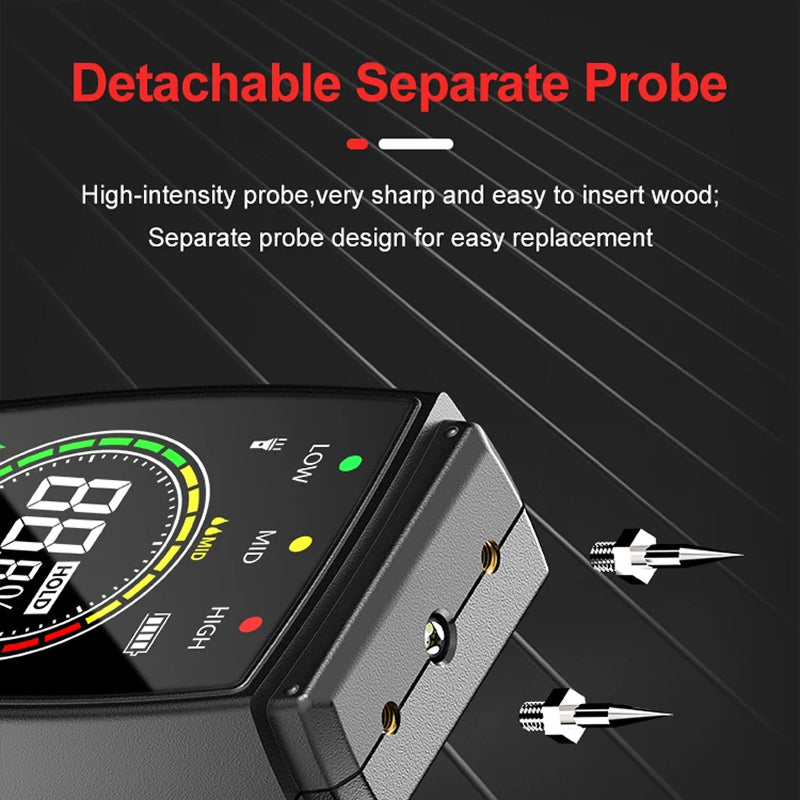 WomiTero Wood Moisture Meter ±0.5% Precision 4-Mode Sensor