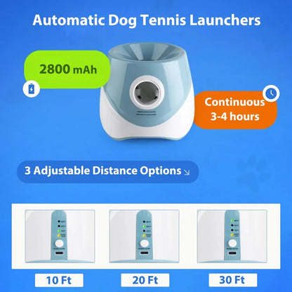WoofLob Automatic Dog Ball Launcher with 3 Distance Settings