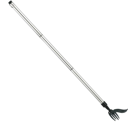 ZasJanee Stand-Up Weed Puller 40" Adjustable Steel 4-Prong