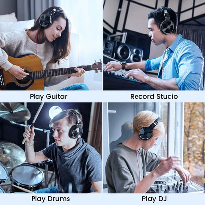 ZetaNase 50mm Studio Monitor Headphones with Dual Interface