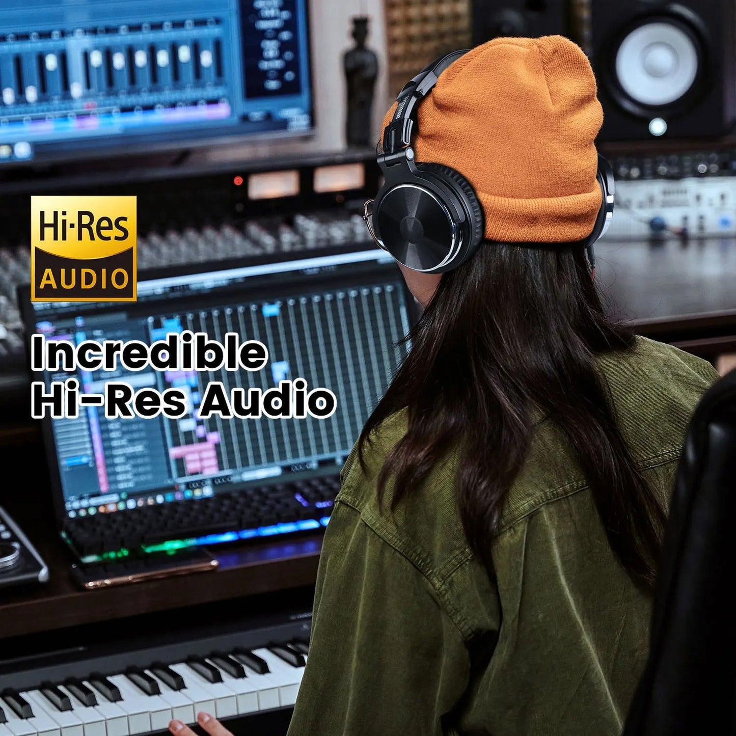 ZetaNase 50mm Studio Monitor Headphones with Dual Interface