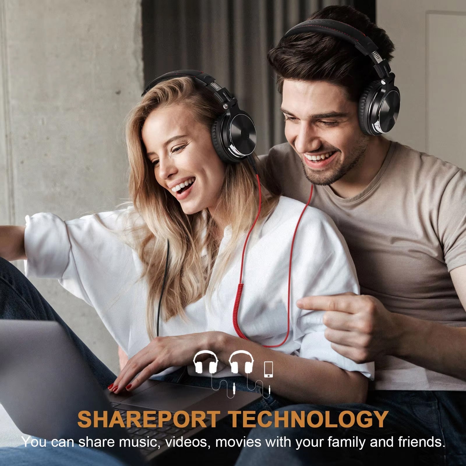 ZetaNase 50mm Studio Monitor Headphones with Dual Interface