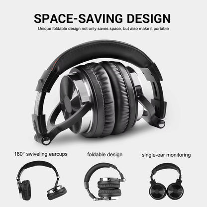 ZetaNase 50mm Studio Monitor Headphones with Dual Interface