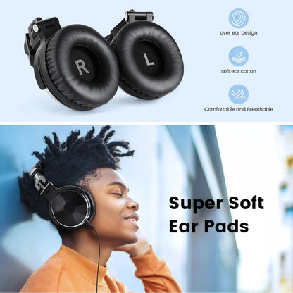 ZetaNase 50mm Studio Monitor Headphones with Dual Interface